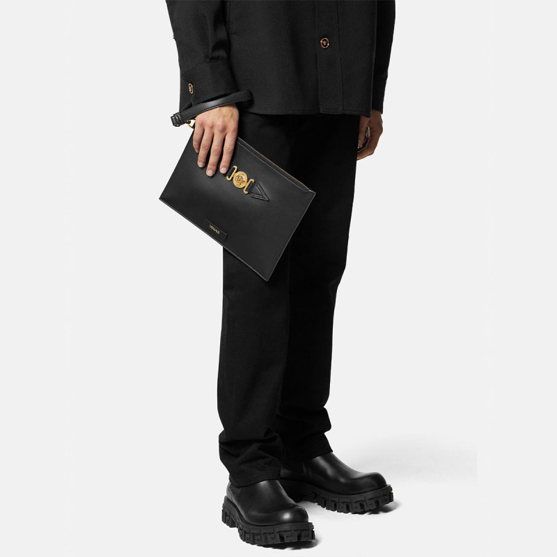 【季末优惠】VERSACE/范思哲 男士Medusa Biggie手拿包,淘宝优惠券,粉丝福利购,淘宝优惠卷