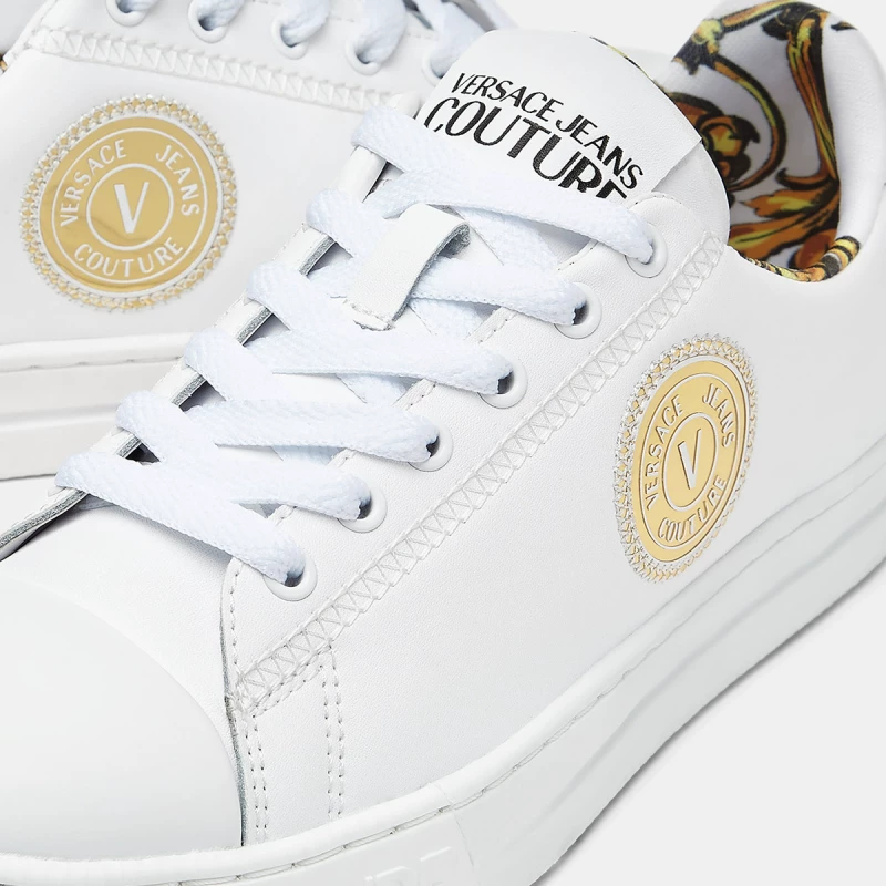 Женские кроссовки Versace Jeans Couture Court88V Badge Baroque Sports Casual Shoes Little White Shoes