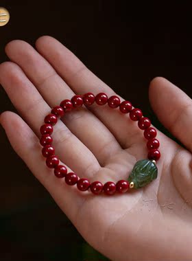 高档天然朱砂貔貅手链女本命年男士手串夏送亲友生日礼物精致饰品