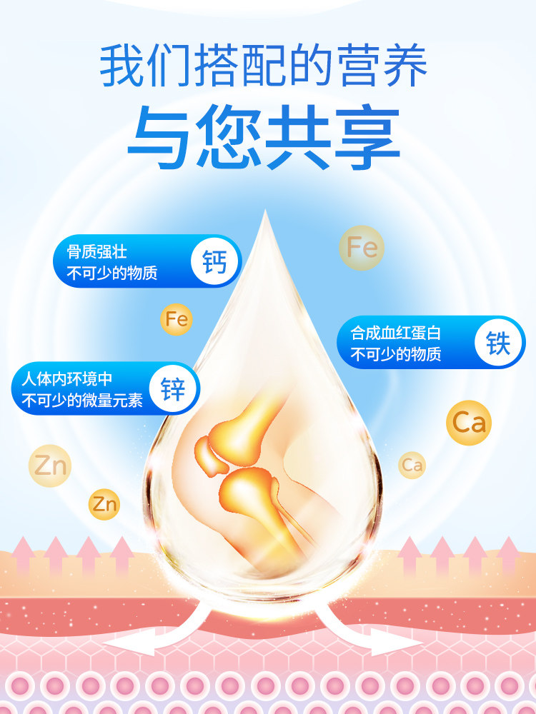 小葵花药业液体钙铁锌儿童口服液 小葵花保健食品钙铁锌/钙镁