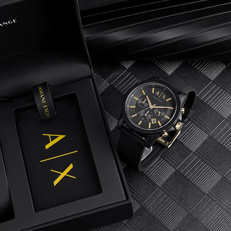 Armani, мужские часы, кварцевые в подарочной коробке, европейский стиль