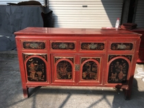 The Yitang Qing Dynasty Nangmu Wood Cooked Old Warm Painting Gold Raw Lacquer Engineering Pen Nanmu Luxury Table Old Painting Table