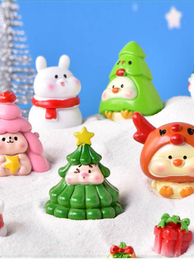 微景观可爱圣诞节系列树脂小摆件