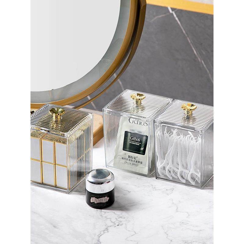 棉签收纳盒化妆棉桌面梳妆台防尘透明卸妆棉口红化妆品盒子亚克力,淘宝优惠券,粉丝福利购,淘宝优惠卷