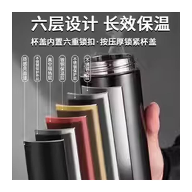 德国一键开盖车载玻璃杯防摔保温杯2024开车新款按压茶杯司机男士