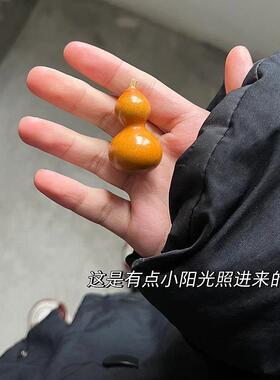手捻小葫芦绕指柔文玩手把件紫皮葫芦手盘玩把玩挂件摆件天然精品