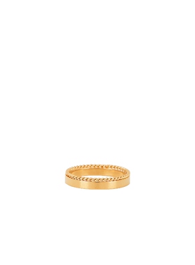 petit moments STACKER 戒指revolve时尚小众新款金色