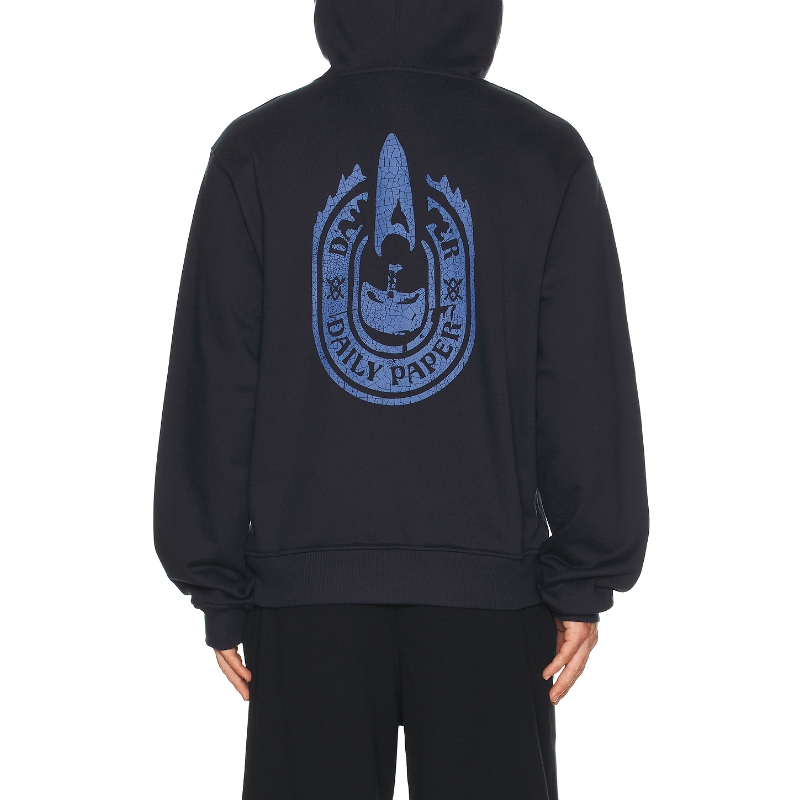 Daily Paper 连帽衫 藏青色REVOLVE小众新款 - 图1