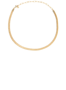 Ettika TEXTURED FLAT CHAIN NECKLACE 扁链项链 revolve小众新款