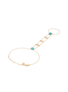 Ettika TURQUOISE SOLSTICE 手链 金属金色 REVOLVE小众新款