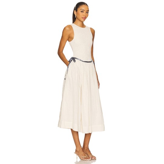 [冬季新品] Free People 白色无袖连衣裙露背性感长裙REVOLVE