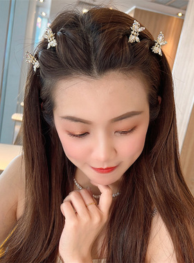 树脂发饰3个小蝴蝶刘海抓夹