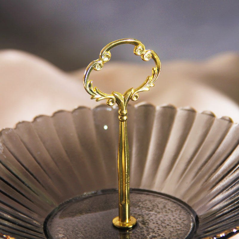 果盘高档轻奢双层玻璃糖果零食盘前台创意家用客厅茶几水果盘摆件,淘宝优惠券,粉丝福利购,淘宝优惠卷