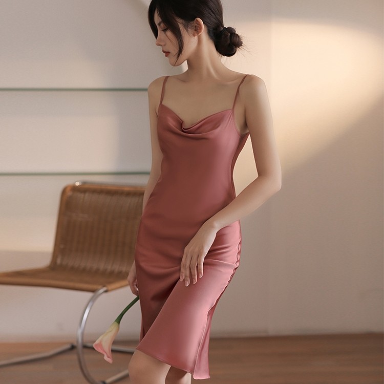 agentmuse荡领吊带春秋2021年睡裙 agentmuse睡裙