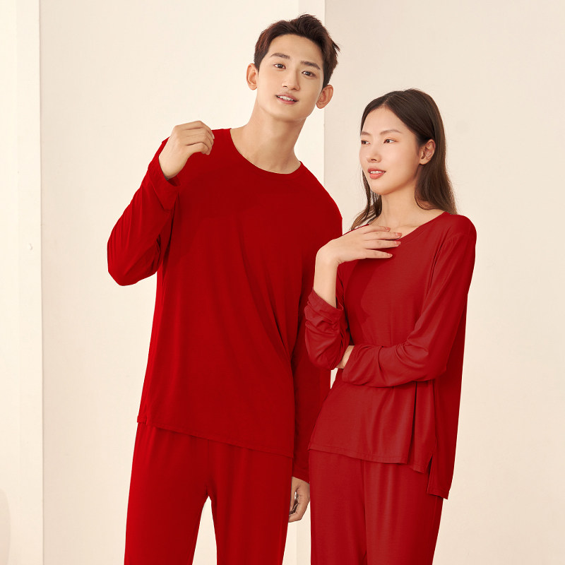 觅丝莫代尔冬款长袖秋冬季舒适睡衣 agentmuse睡衣/家居服套装