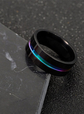 极速titanium steel rings men rose gold simple riTng for wome