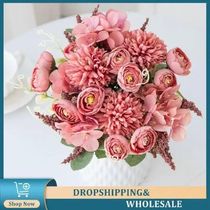 Christmas Wreath Home Decoration Holding Flower White No