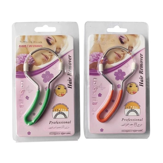 Facial hair removal device spring facial puller removes lip hair sweat hair