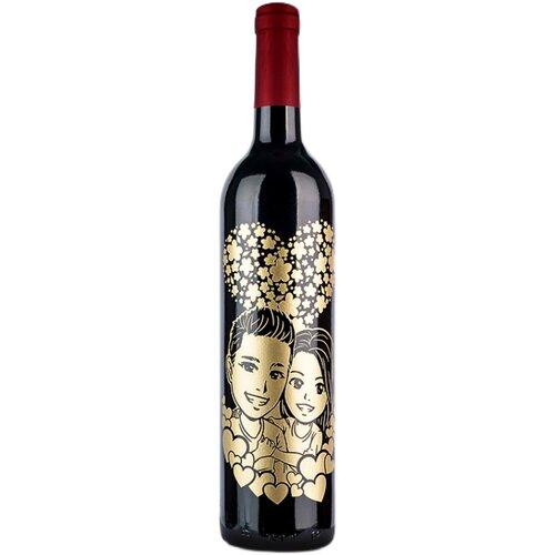 私人定制酒瓶人像雕刻DIY文字照片结婚周年纪念日送闺蜜创意礼品 - 图3