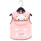 Детский слюнявчик, летний нагрудник подходит для мужчин и женщин, тонкий защитный водонепроницаемый фартук без рукавов, сзади на завязках