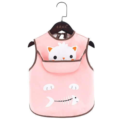 Детский слюнявчик, летний нагрудник подходит для мужчин и женщин, тонкий защитный водонепроницаемый фартук без рукавов, сзади на завязках