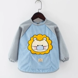 Детский водонепроницаемый нагрудник для девочек, демисезонный фартук для еды, детская бархатная юбка, анти-грязь, сзади на завязках