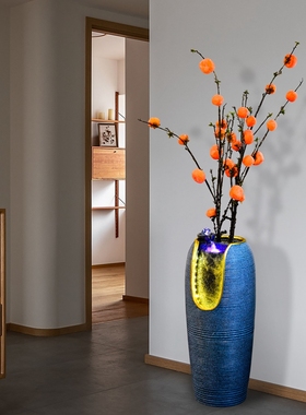 点道树脂流水现代客厅加湿器摆件