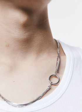 blott设计师原创方链ins黄铜项链