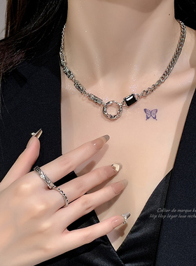 甜酷嘻哈卫衣链高级感毛衣链