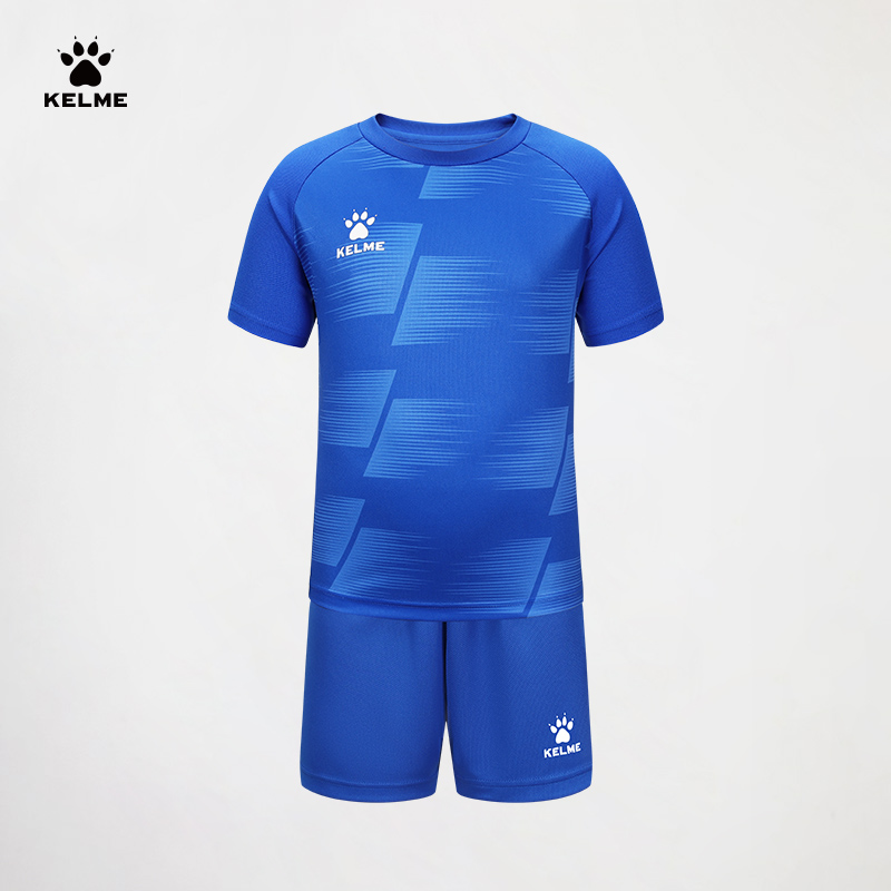 KELME/卡尔美旗舰店官方2023足球服套装儿童短袖比赛训练球衣 - 图0