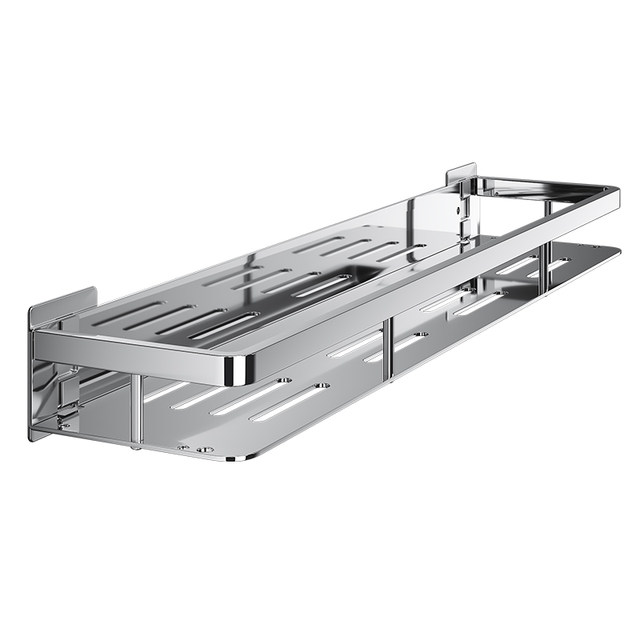 304 stainless steel punch-free bathroom storage rack