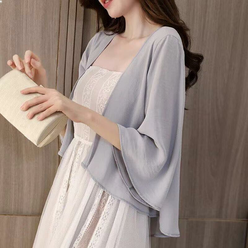  品秋延蕾丝衫/雪纺衫