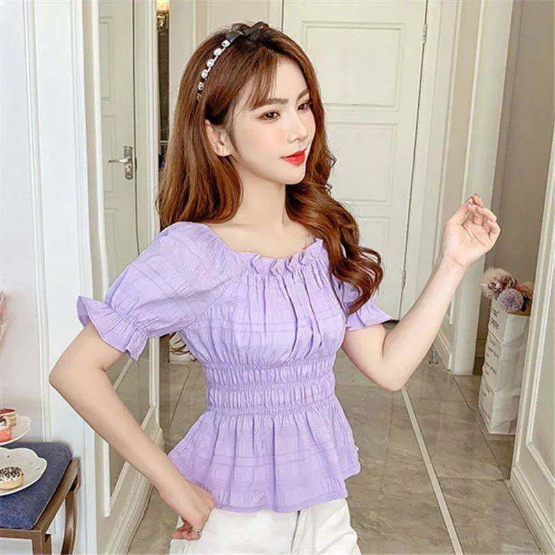  品秋延蕾丝衫/雪纺衫