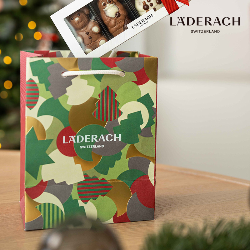 Laderach莱德拉黑巧礼盒70%80%巧克力瑞士进口高端零食圣诞节礼物