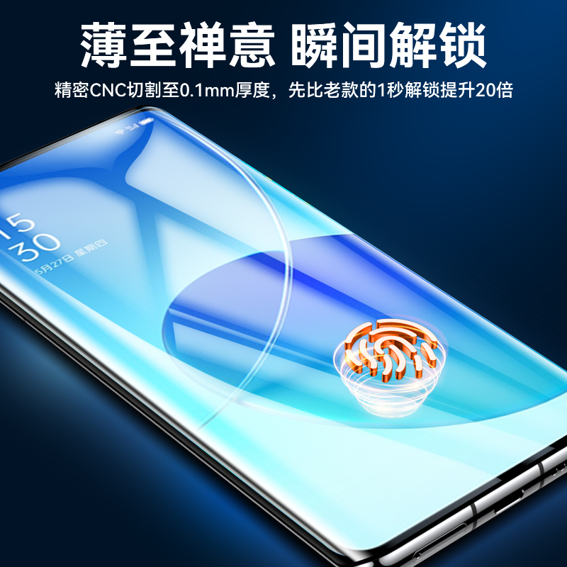 适用opporeon6手机膜reno10pro+钢化水凝膜磨砂游戏oppo9por十陶瓷保护opopreno8防指纹ooporone7se软抗蓝光-图1