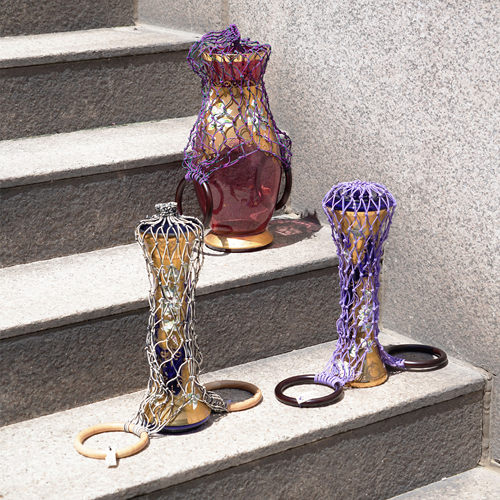 TANCHEN 手工编织零零酒袋 环保时髦野餐手提袋 不支持七天无理由 - 图2