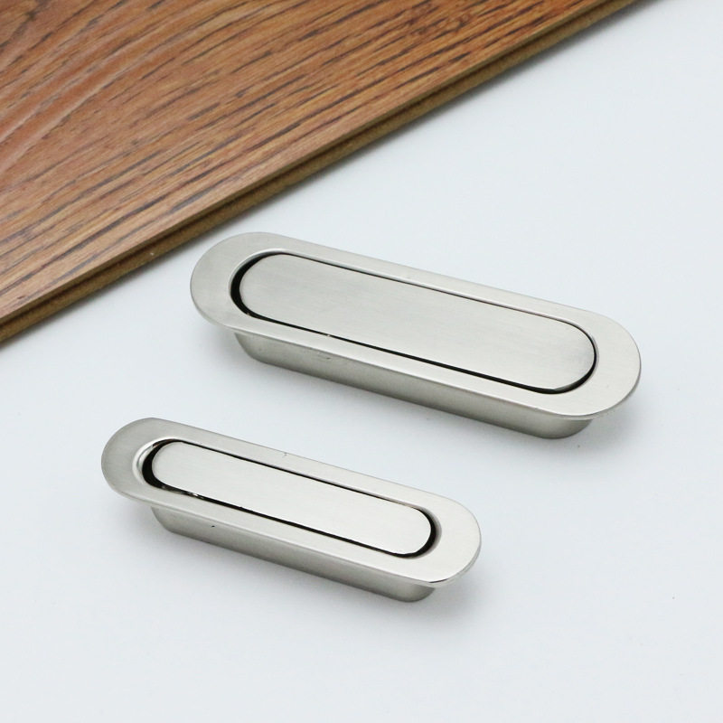 榻榻米隐形拉手现代简约嵌入式抽屉橱柜衣柜暗藏黑色拉手移门把手