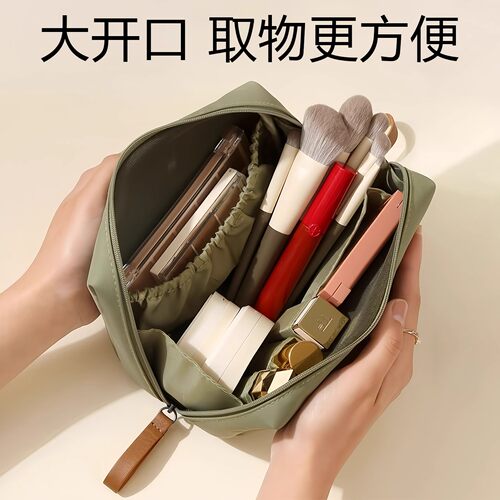 新款化妆包女便携式手包旅行小号收纳袋化妆品口红收纳包高端防水 - 图0