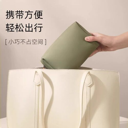 新款化妆包女便携式手包旅行小号收纳袋化妆品口红收纳包高端防水 - 图2