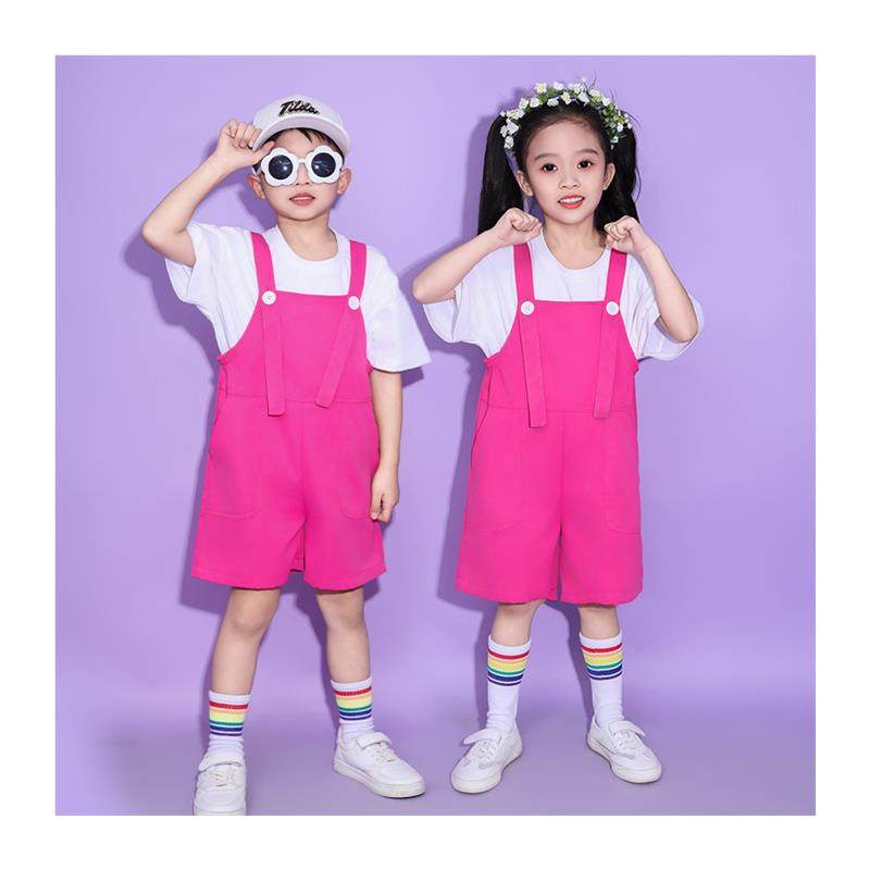 六一儿童演出服彩色背带裤男女童幼儿园舞蹈毕业照合唱表演拉拉队,淘宝优惠券,粉丝福利购,淘宝优惠卷