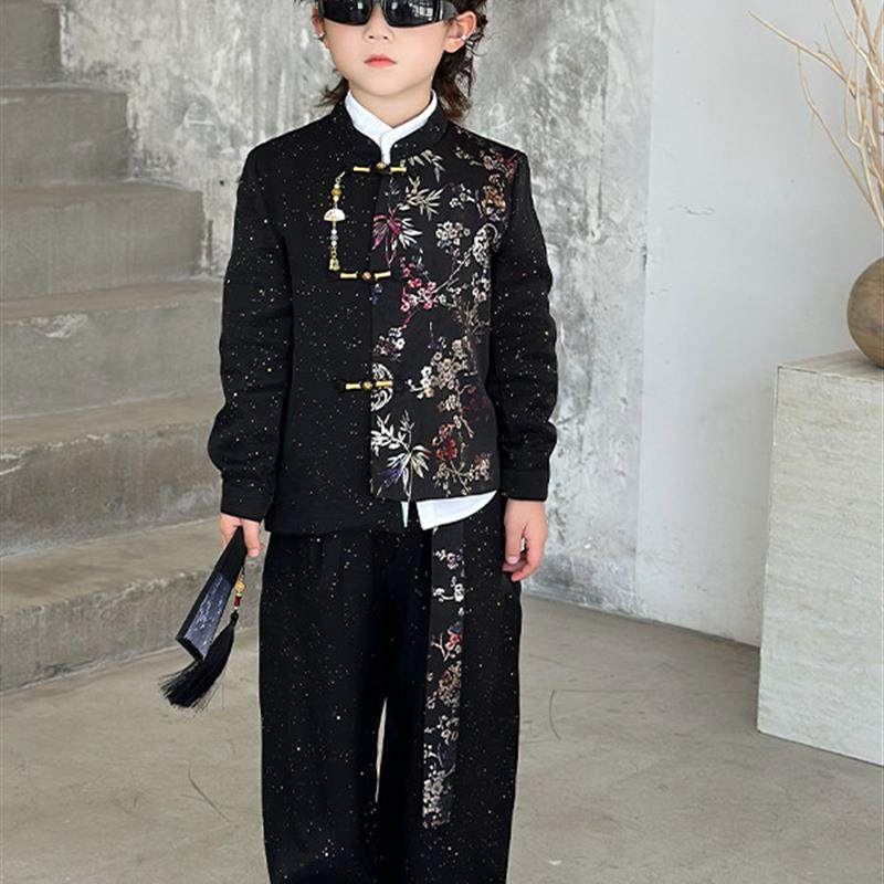 高级感男童汉服秋季儿童国风套装礼服唐装男孩中式演出服生日套装,淘宝优惠券,粉丝福利购,淘宝优惠卷