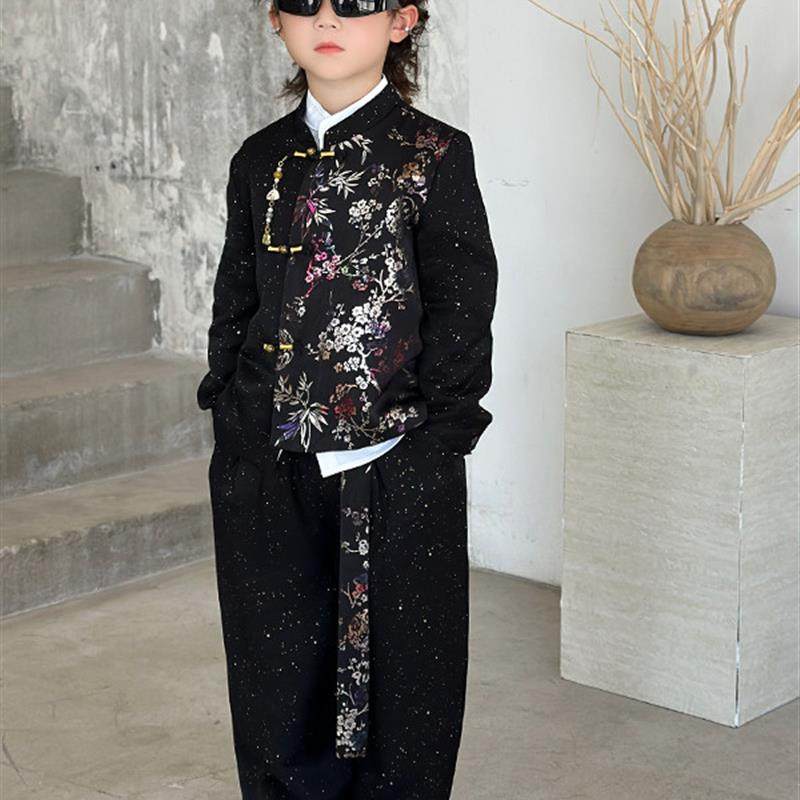 高级感男童汉服秋季儿童国风套装礼服唐装男孩中式演出服生日套装,淘宝优惠券,粉丝福利购,淘宝优惠卷