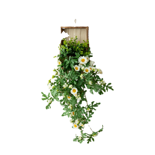 ins风仿真植物墙面装饰小雏菊假花室内墙壁假花藤蔓电视背景遮丑 - 图3