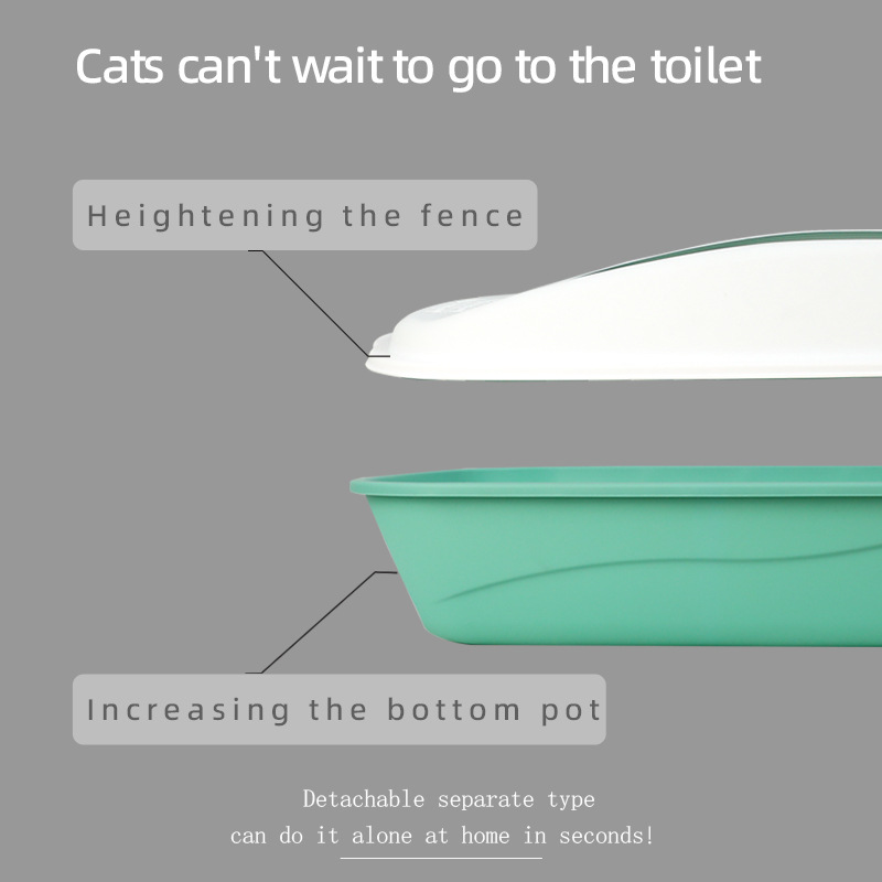 Opencatlitterbox,Largespace,Highside,Detachable,Factory - 图0