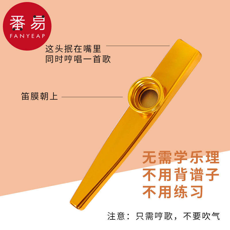 卡祖笛A1pn088-金属号吉他尤克里里伴奏笛子冷门乐器祖卡笛简单,淘宝优惠券,粉丝福利购,淘宝优惠卷