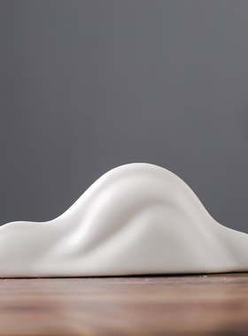 新中式家居装饰假山陶瓷摆件样板房家居软装酒店茶几桌客厅