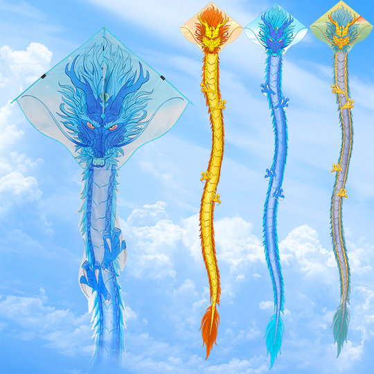 Flying 6-meter dragon and soaring kite are easy to fly in the breeze