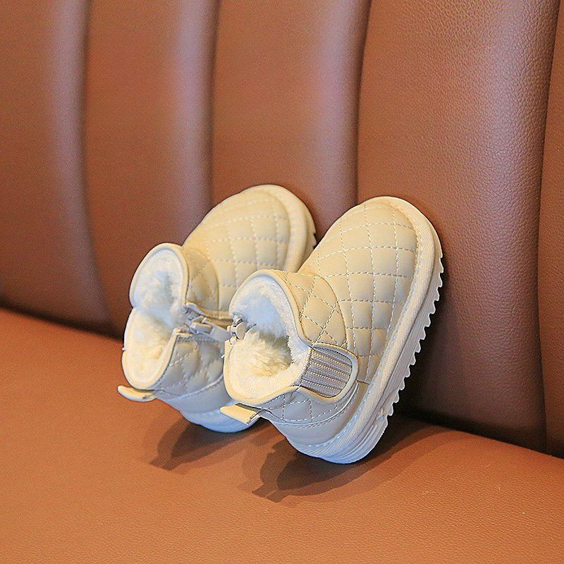 冬季男宝宝雪地靴儿童加绒棉鞋小童学步鞋1-3-6岁女童鞋软底鞋潮2,淘宝优惠券,粉丝福利购,淘宝优惠卷