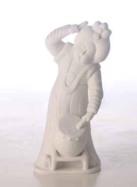 古代奏乐人物侍女摆件桌面装饰品