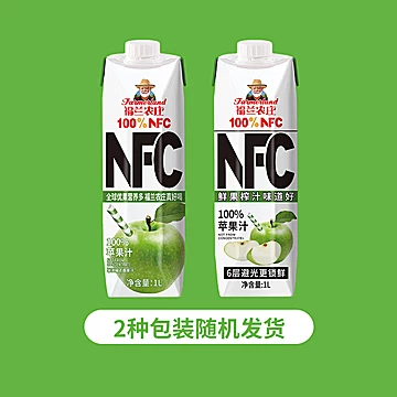 福兰农庄百分百nfc苹果汁1L大瓶[3元优惠券]-寻折猪